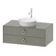 Duravit Meuble sous lavabo White Tulip 40,8x80x55 cm, 2 tiroirs, avec poignée, gris mat-1