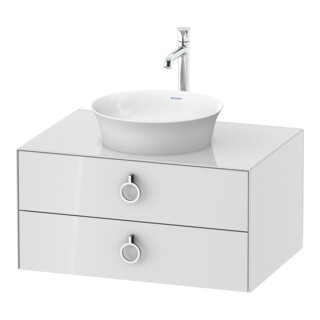 Duravit Meuble sous-lavabo White Tulip 40,8x80x55 cm, 2 tiroirs, blanc brillant