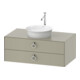 Duravit Meuble sous lavabo White Tulip 40,8x80x55 cm, 2 tiroirs, gris taupe mat-1