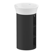 Duravit Meuble sous lavabo White Tulip 41x41x75 cm, 2 compartiments horizontaux, graphite mat s-matt