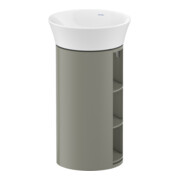Duravit Meuble sous-lavabo White Tulip 41x41x75 cm, 2 portes bois, gris pierre mat-1