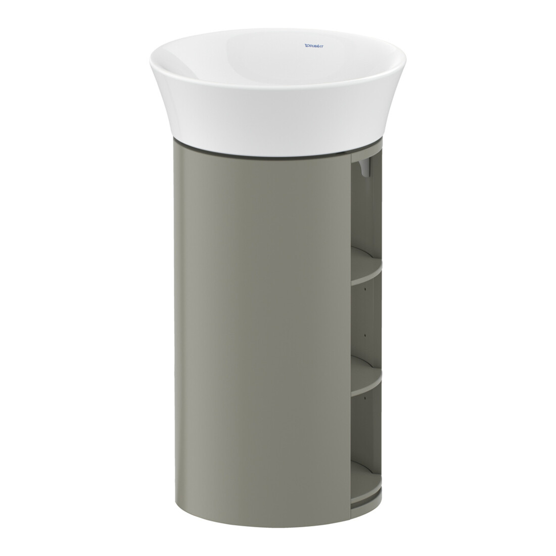 Duravit Meuble sous-lavabo White Tulip 41x41x75 cm, 2 portes bois, gris pierre mat