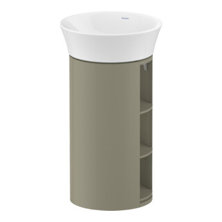 Duravit Meuble sous lavabo White Tulip 41x41x75 cm, 2 tiroirs, gris pierre brillant