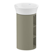 Duravit Meuble sous lavabo White Tulip 41x41x75 cm, 2 tiroirs, gris pierre brillant-1