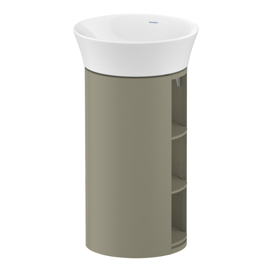 Duravit Meuble sous lavabo White Tulip 41x41x75 cm, 2 tiroirs, gris pierre brillant