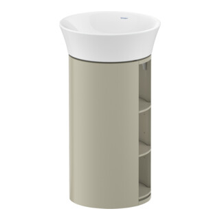 Duravit Meuble sous-lavabo White Tulip 41x41x75 cm, 2 tiroirs, Taupe satinée