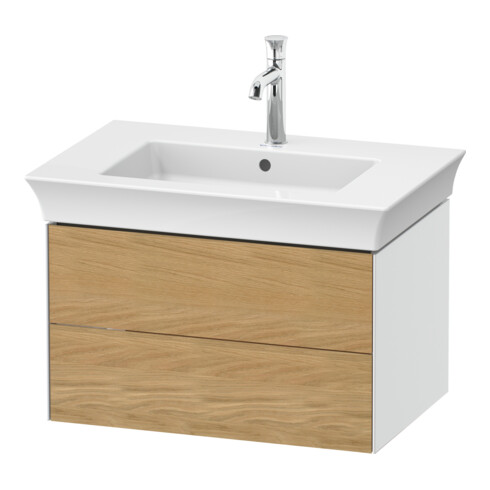 Duravit Meuble sous-lavabo White Tulip 41x68,4x45,8 cm, 2 tiroirs, blanc brillant