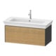 Duravit Meuble sous lavabo White Tulip 41x98,4x45,8 cm, 1 porte, blanc mat/gris brillant-1