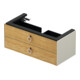 Duravit Meuble sous lavabo White Tulip 41x98,4x45,8 cm, 2 tiroirs avec poignée, sans ES