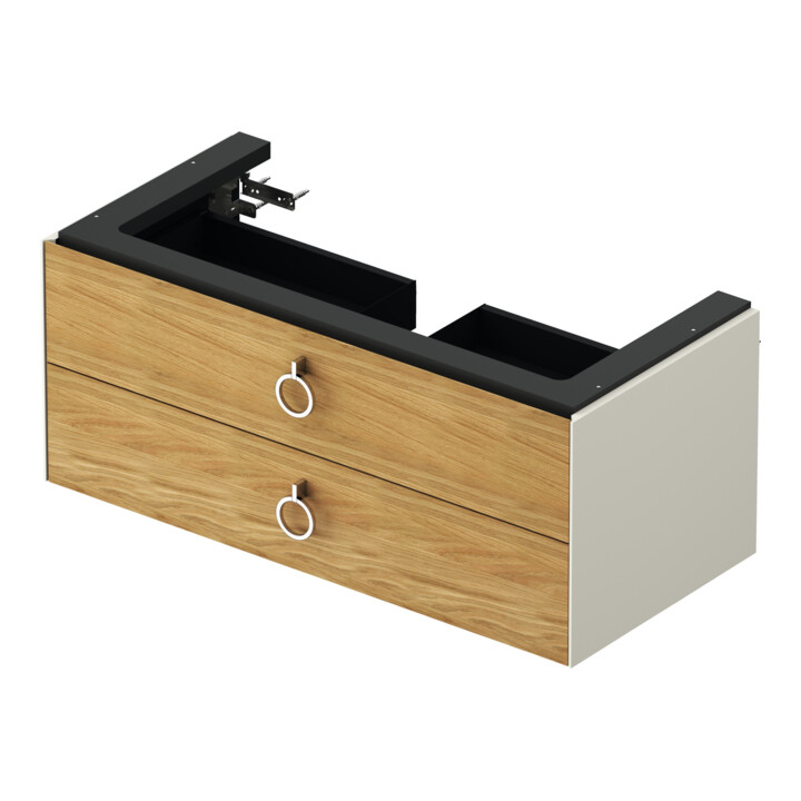 Duravit Meuble sous lavabo White Tulip 41x98,4x45,8 cm, 2 tiroirs avec poignée, sans ES