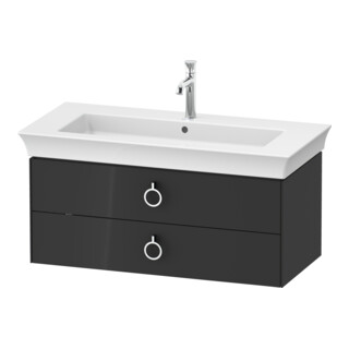 Duravit Meuble sous-lavabo White Tulip 41x98,4x45,8 cm, 2 tiroirs, gris brillant