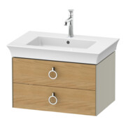 Duravit Meuble sous lavabo White Tulip 68,4x45,8 cm, 2 tiroirs, blanc