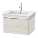 Duravit Meuble sous-lavabo White Tulip 68,4x45,8 cm, 2 tiroirs, suspendu-1