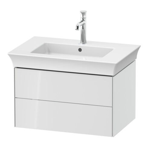 Duravit Meuble sous lavabo White Tulip 68,4x45,8 cm, blanc hgl, 2 tiroirs, suspendu