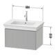 Duravit Meuble sous lavabo White Tulip 68,4x45,8 cm, blanc mat, 1 tiroir, suspendu