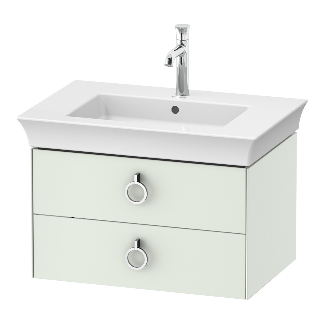 Duravit Meuble sous-lavabo White Tulip 68,4x45,8 cm, blanc mat, 2 tiroirs avec poignée, suspendu