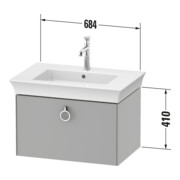 Duravit Meuble sous-lavabo White Tulip 68,4x45,8 cm, E N m/gra m, 1 AZ m G, blanc-2