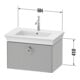 Duravit Meuble sous-lavabo White Tulip 68,4x45,8 cm, E N m/gra m, 1 AZ m G, blanc