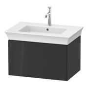 Duravit Meuble sous lavabo White Tulip 68,4x45,8 cm, graph hgl, 1 tiroir, suspendu-1