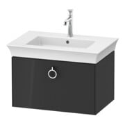 Duravit Meuble sous-lavabo White Tulip 68,4x45,8 cm, gris, 1 tiroir, suspendu