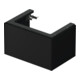 Duravit Meuble sous-lavabo White Tulip 68,4x45,8 cm, gris mat, 1 tiroir, suspendu