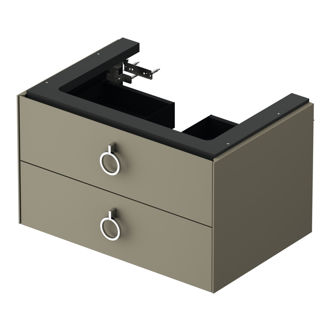 Duravit Meuble sous-lavabo White Tulip 68,4x45,8 cm, st-g m, 2 tiroirs, suspendu