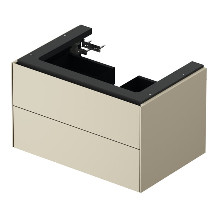 Duravit Meuble sous-lavabo White Tulip 68,4x45,8 cm, T mat, 2 tiroirs, suspendu