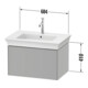 Duravit Meuble sous lavabo White Tulip 68,4x45,8 cm, US N m/gra m, 1 tiroir, suspendu