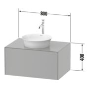 Duravit Meuble sous-lavabo White Tulip 75,1x35x41 cm, blanc mat-3