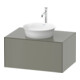 Duravit Meuble sous-lavabo White Tulip 75,1x35x41 cm, gris pierre mat, sans ES-1