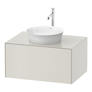Duravit Meuble sous-lavabo White Tulip 80x55 cm, 1 tiroir, 1 tablette, suspendu