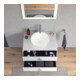 Duravit Meuble sous-lavabo White Tulip 80x55 cm, blanc, 2 tiroirs, 1 tablette