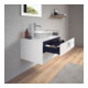 Duravit Meuble sous-lavabo White Tulip 80x55 cm, blanc, 2 tiroirs, 1 tablette