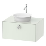 Duravit Meuble sous lavabo White Tulip 80x55 cm, blanc mat, 1 tiroir, 1 console-1
