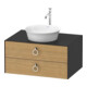 Duravit Meuble sous-lavabo White Tulip 80x55 cm, E N m/gris m, 2 tiroirs G, 1 plan-1