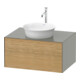 Duravit Meuble sous-lavabo White Tulip 80x55 cm, E N m/StG m, 1 AZ, 1 Pl, suspendu mural-1
