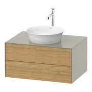 Duravit Meuble sous-lavabo White Tulip 80x55 cm, E N m/tau m, 2 tiroirs, 1 porte, suspendu-1