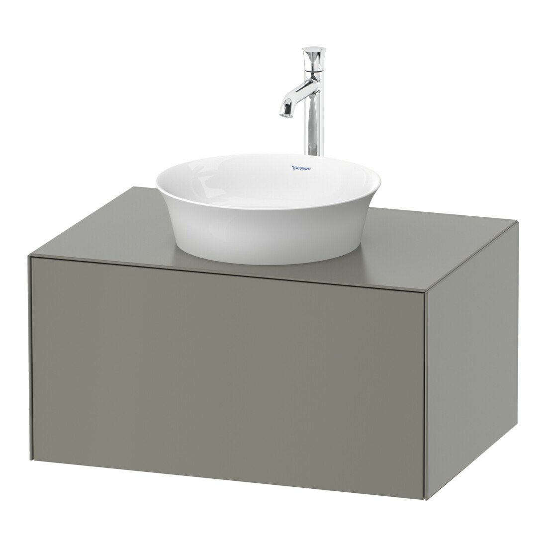 Duravit Meuble sous-lavabo White Tulip 80x55 cm, st-g m, 1 tiroir, 1 porte, suspendu