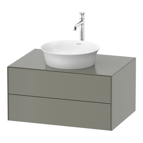 Duravit Meuble sous-lavabo White Tulip 80x55 cm, st-g m, 2 tiroirs, 1 porte, suspendu