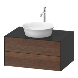 Duravit Meuble sous-lavabo White Tulip 80x55 cm, US N m/gris m, 2 tiroirs, 1 porte, suspendu