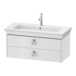 Duravit Meuble sous-lavabo White Tulip 98,4x45,8 cm, blanc, 2 tiroirs avec poignée, suspendu