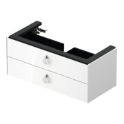 Duravit Meuble sous-lavabo White Tulip 98,4x45,8 cm, blanc, 2 tiroirs avec poignée, suspendu-3