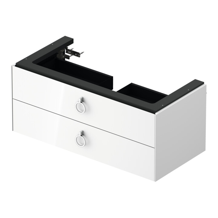 Duravit Meuble sous-lavabo White Tulip 98,4x45,8 cm, blanc, 2 tiroirs avec poignée, suspendu