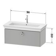 Duravit Meuble sous lavabo White Tulip 98,4x45,8 cm, blanc-5