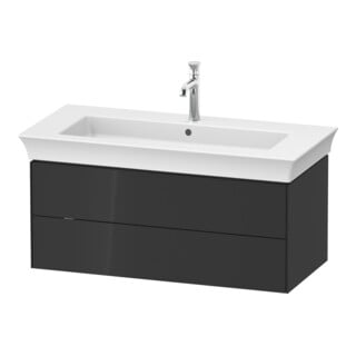 Duravit Meuble sous-lavabo White Tulip 98,4x45,8 cm, graph hgl, 2 tiroirs, suspendu