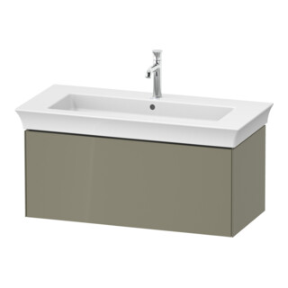 Duravit Meuble sous lavabo White Tulip 98,4x45,8 cm, st-g hgl, 1 tiroir, suspendu