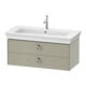 Duravit Meuble sous lavabo White Tulip 98,4x45,8 cm, T m, 2 tiroirs m. poignées, suspendu-1