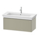 Duravit Meuble sous-lavabo White Tulip 98,4x45,8 cm, Tau mat, 1 tiroir, suspendu-1