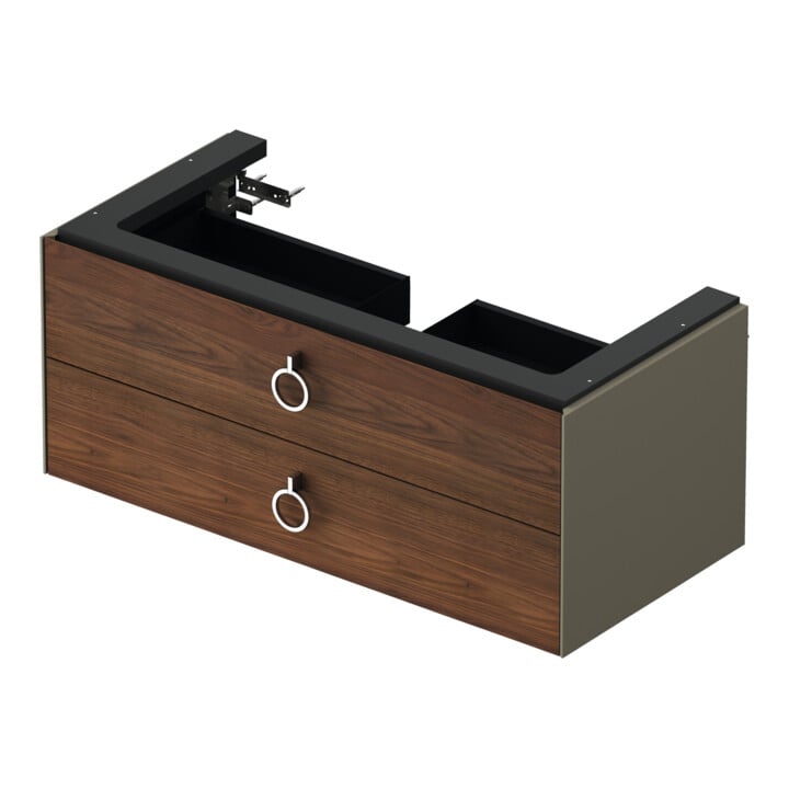 Duravit Meuble sous-lavabo White Tulip 98,4x45,8 cm, US N avec plan, 2 tiroirs, blanc