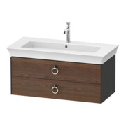 Duravit Meuble sous lavabo White Tulip 98,4x45,8 cm, US N m/gra g, 2 tiroirs G, blanc